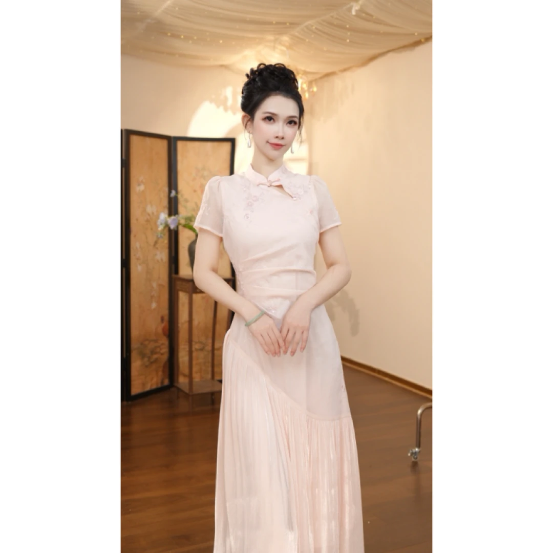 七姐原创-1420（粉妆玉琢）YQ953连衣裙-118cm