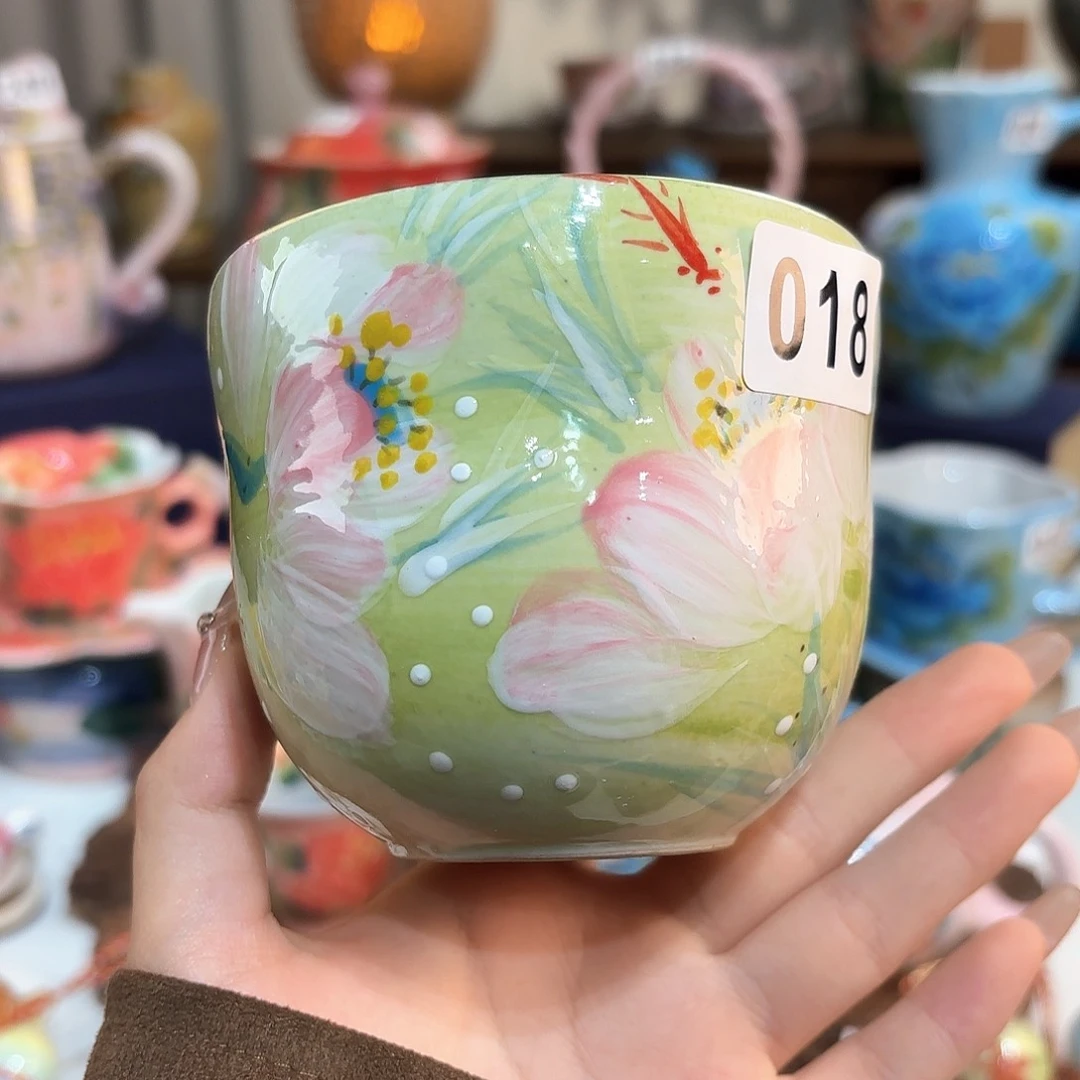 景德镇手绘高温釉下彩陶瓷茶具