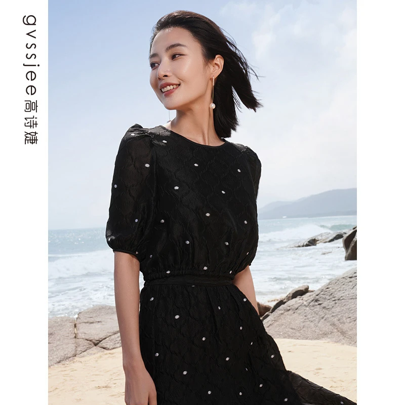 高诗婕夏季新款商场同款洋气时尚小衫通勤百搭潮242619151-61