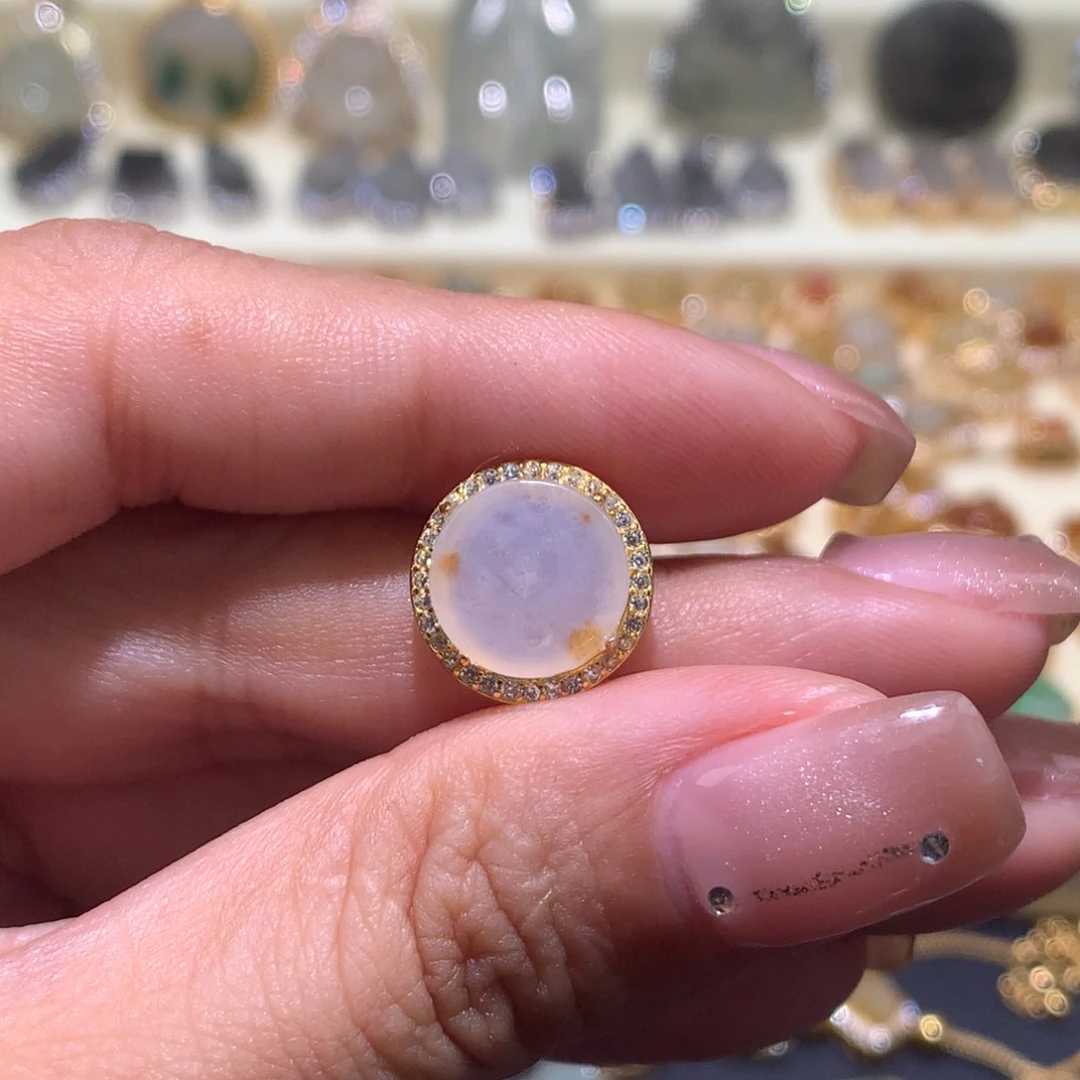 翡翠银S925镶嵌颈饰路路通