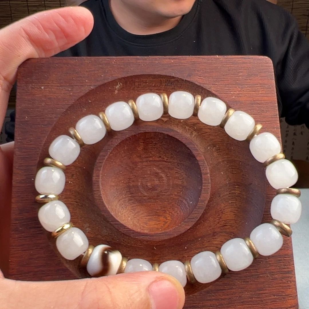和田玉未镶嵌手链