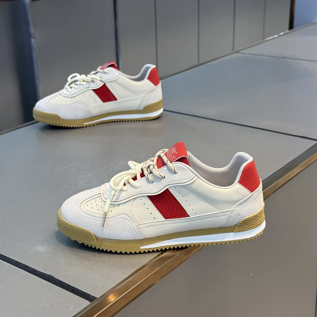 德训鞋男2025年新款高端透气网面软底板鞋百搭网红爆款休闲阿甘鞋