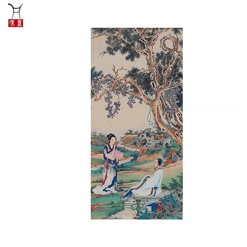 M1077仕女立轴37x75/2.5平尺