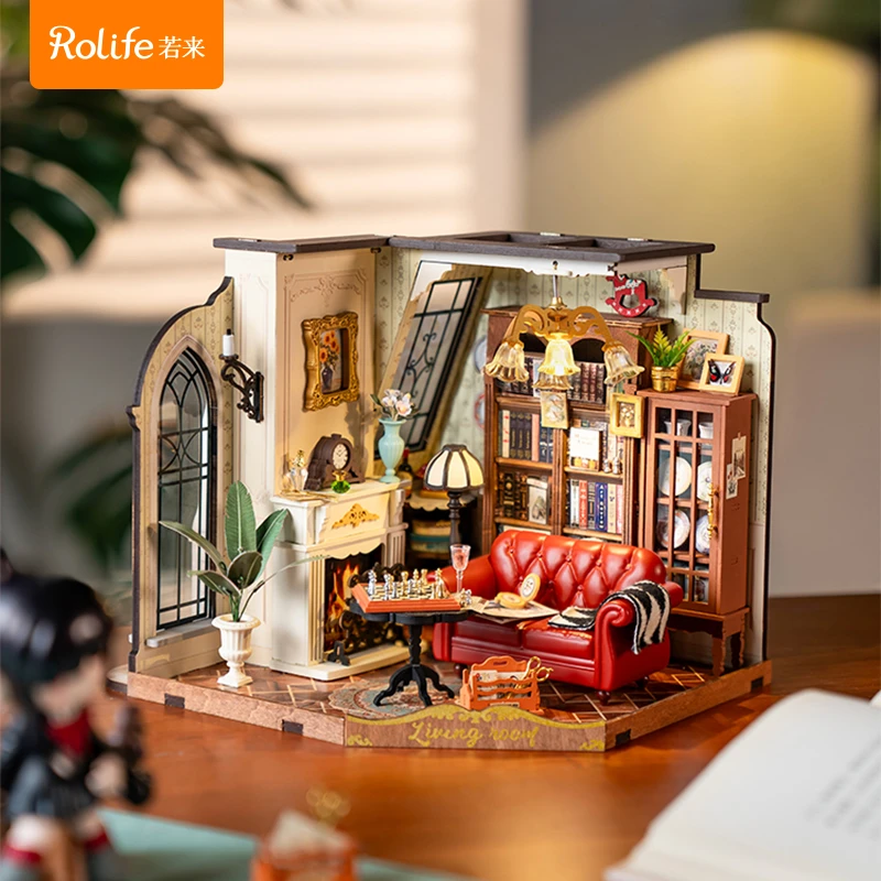 【凯瑟琳的复古客厅】若来rolife木质小屋拼装玩具礼物DIY艺术屋