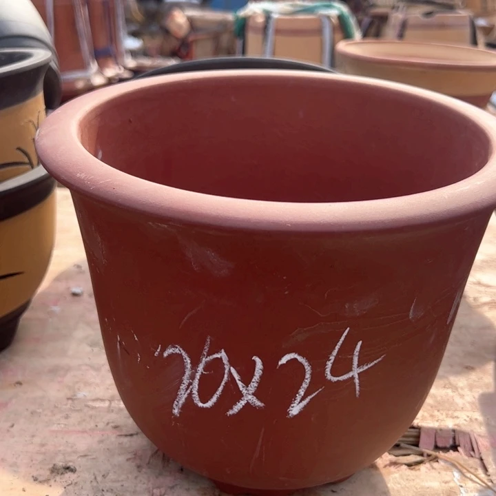 红陶紫砂兰花盆微瑕