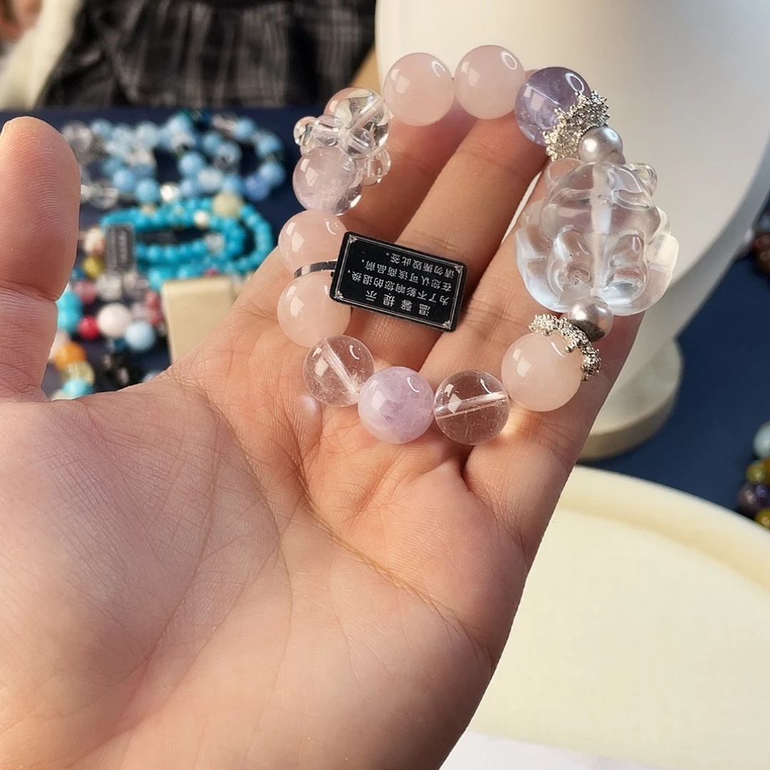 水晶手链银S925镶嵌