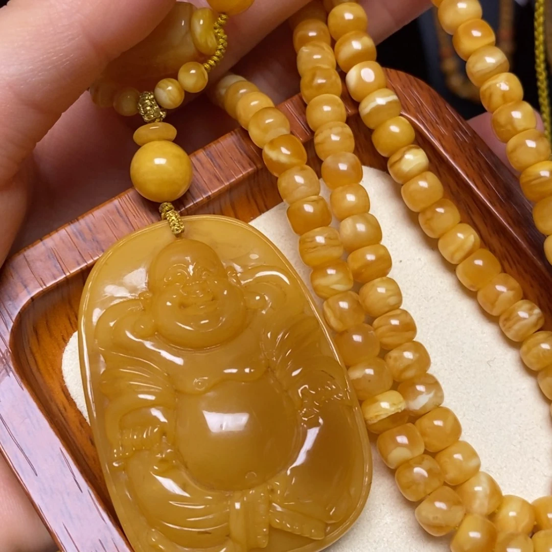 【闪购商品】蜜蜡颈饰未镶嵌项链