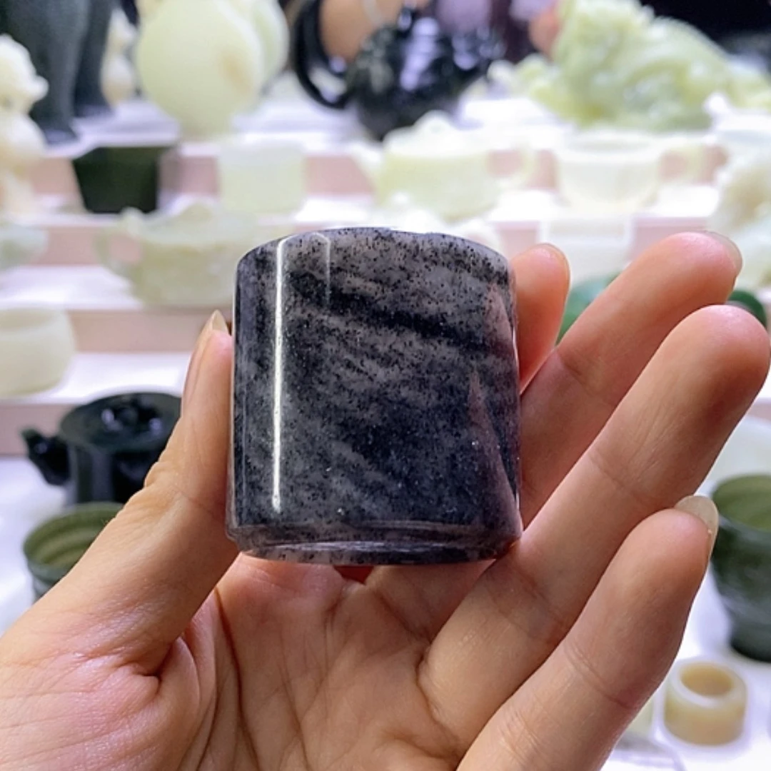 【闪购商品】未镶嵌和田玉摆件青花杯