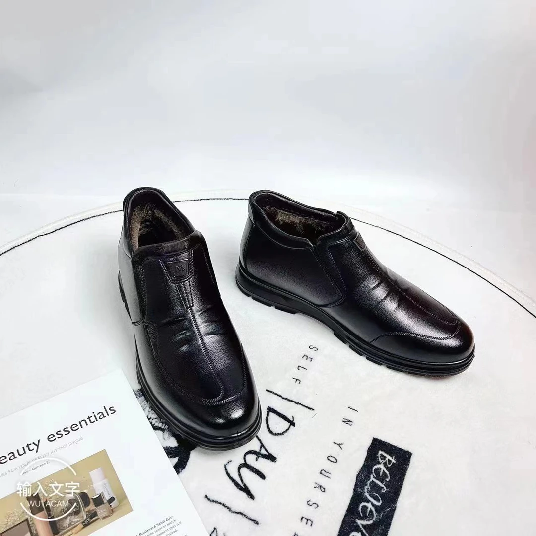 98081   新款男士时尚商务风保暖短靴加绒