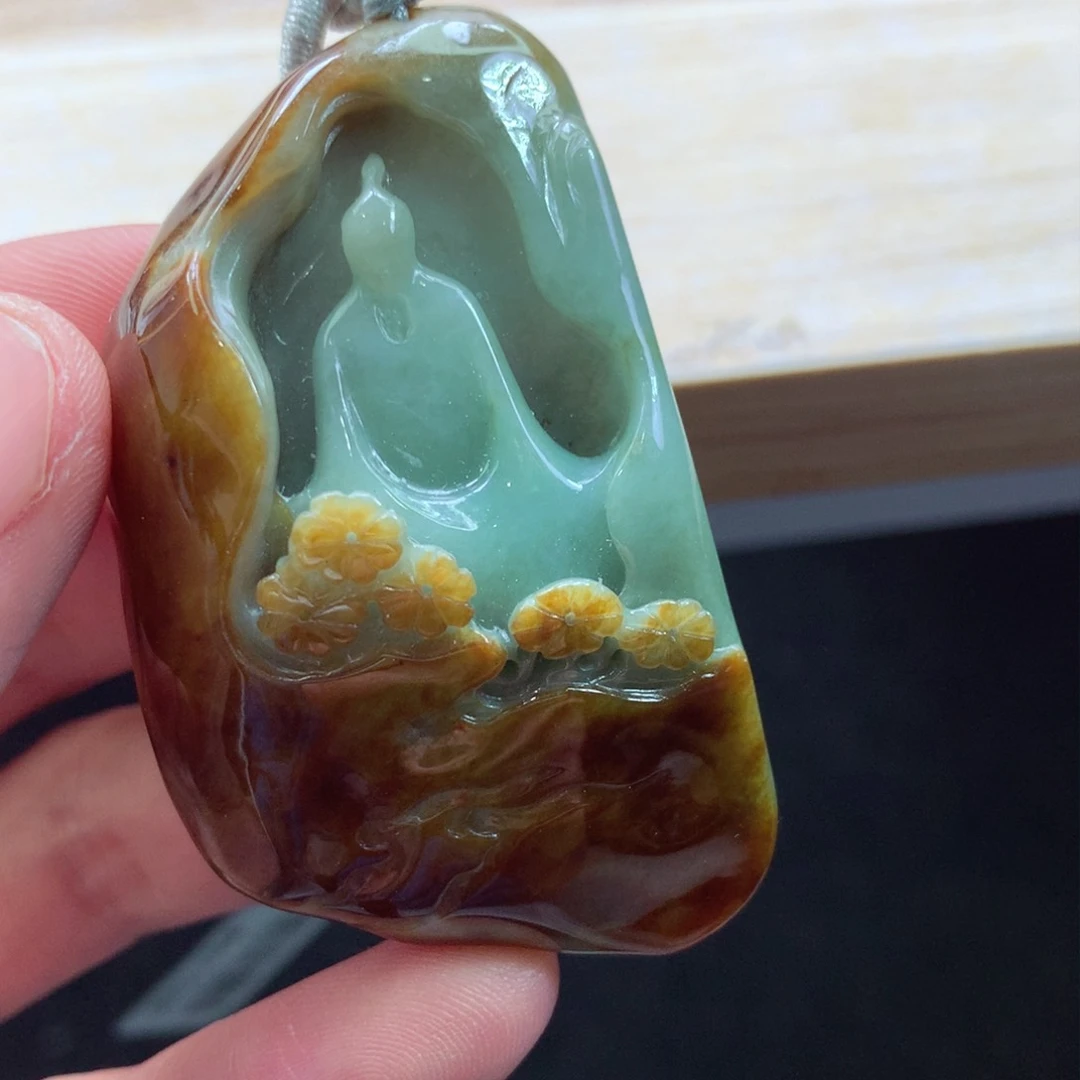 翡翠颈饰未镶嵌吊坠