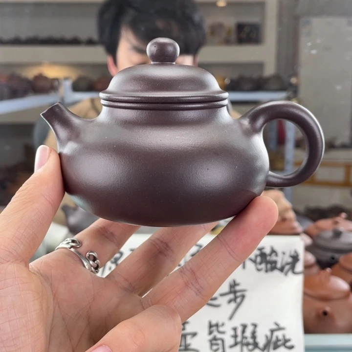 紫砂茶壶220cc老紫泥茶壶