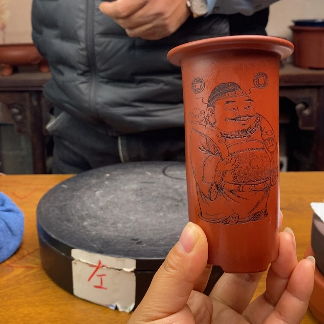 红陶货号一只财运亨通