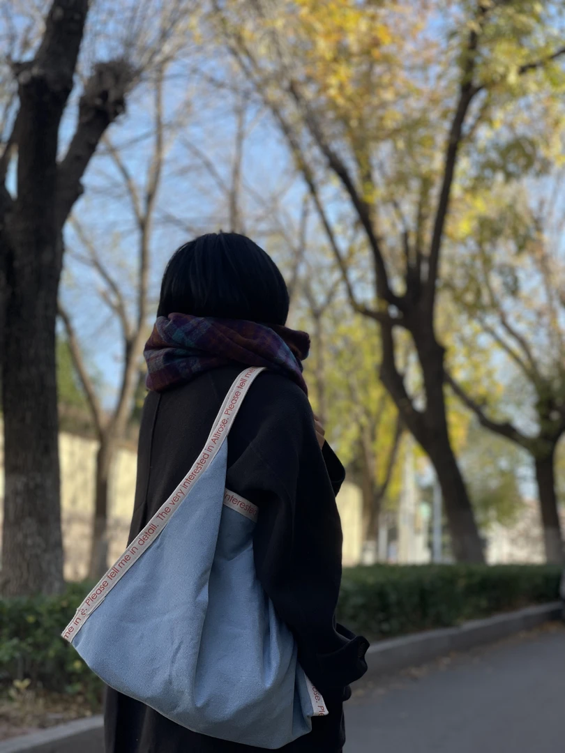 牛仔口罩包 时尚简约文艺慵懒帆布包