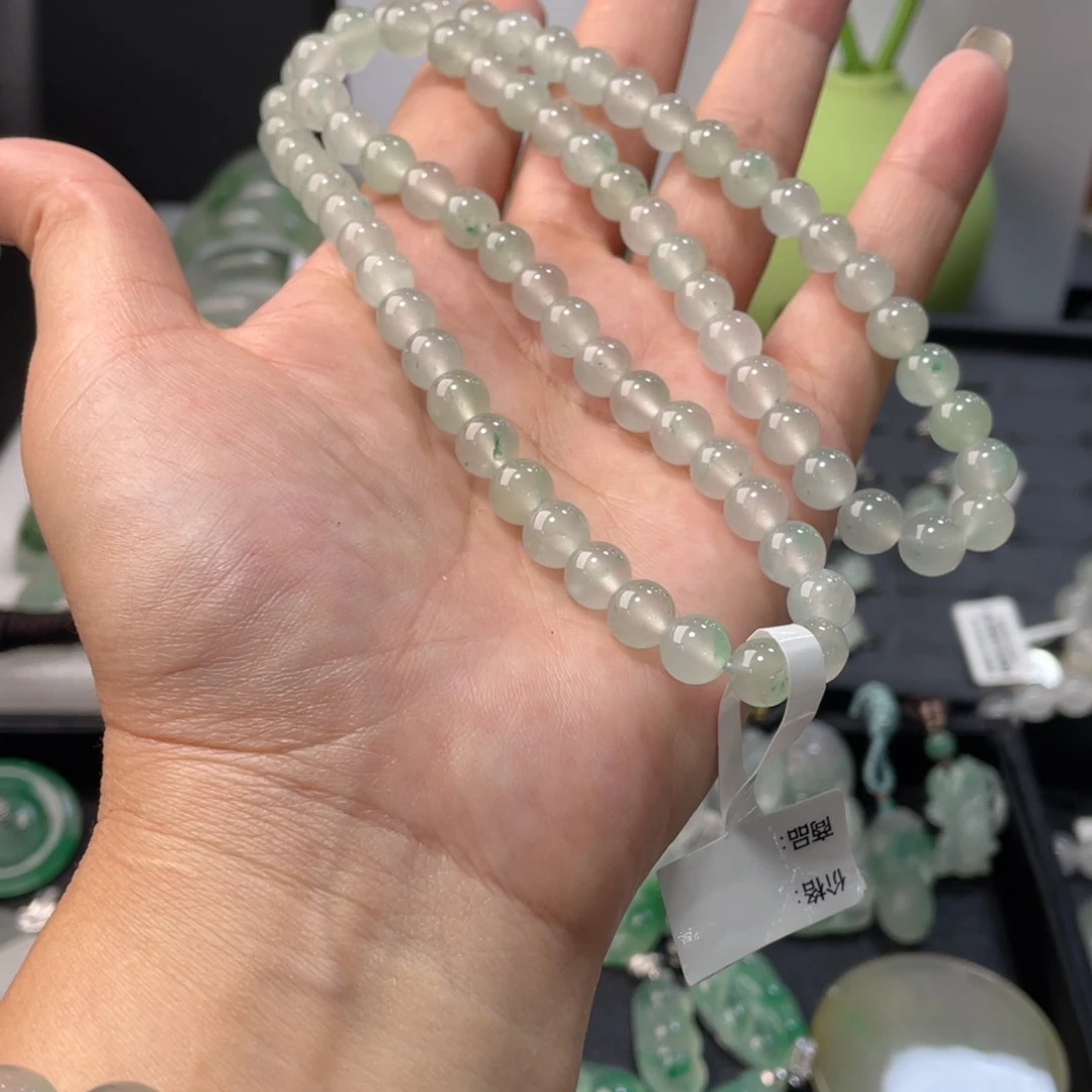 石英质玉未镶嵌项链