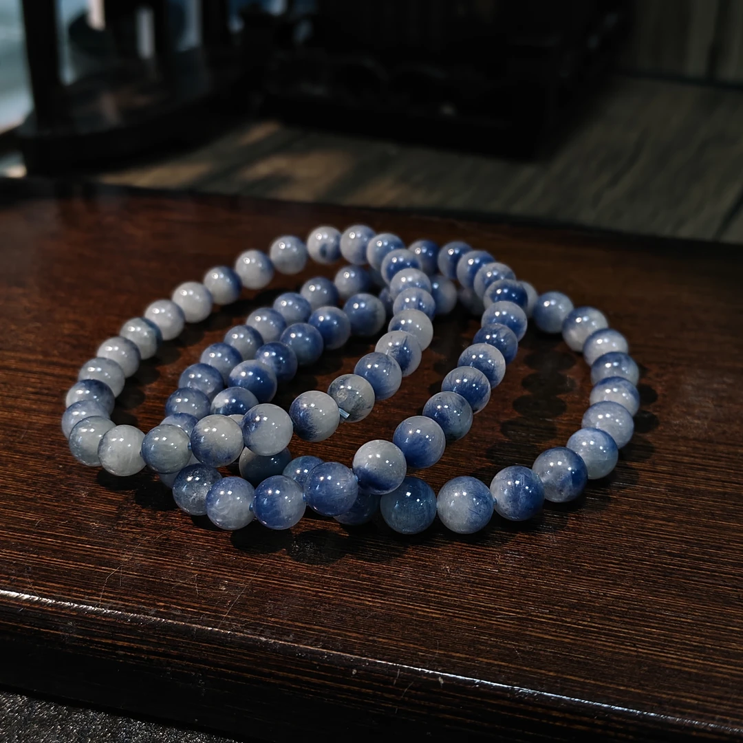 【书记甄选】天然蓝线单圈手链 多样性发一件 约 7mm A156