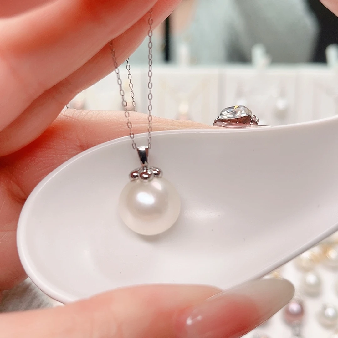 合金淡水珍珠吊坠(赠链)