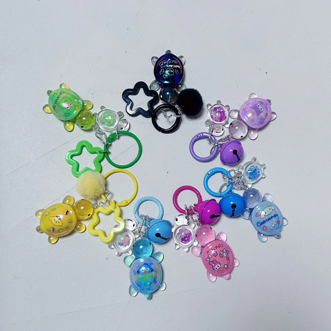 【直播拆挂件】原创DIY手工电镀小乌龟挂件可爱创意摆件diy潮玩下单