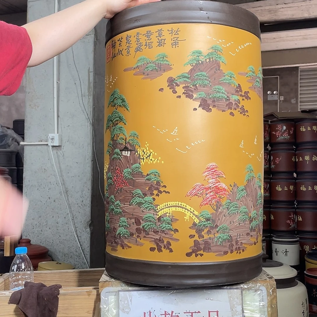 宜兴原矿紫砂茶叶罐