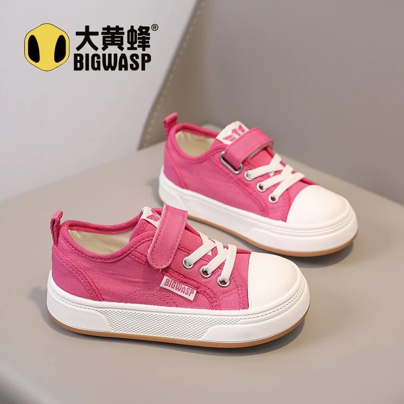 大黄蜂女童鞋儿童帆布鞋百搭宝宝鞋2025秋季新款女孩女童秋季鞋