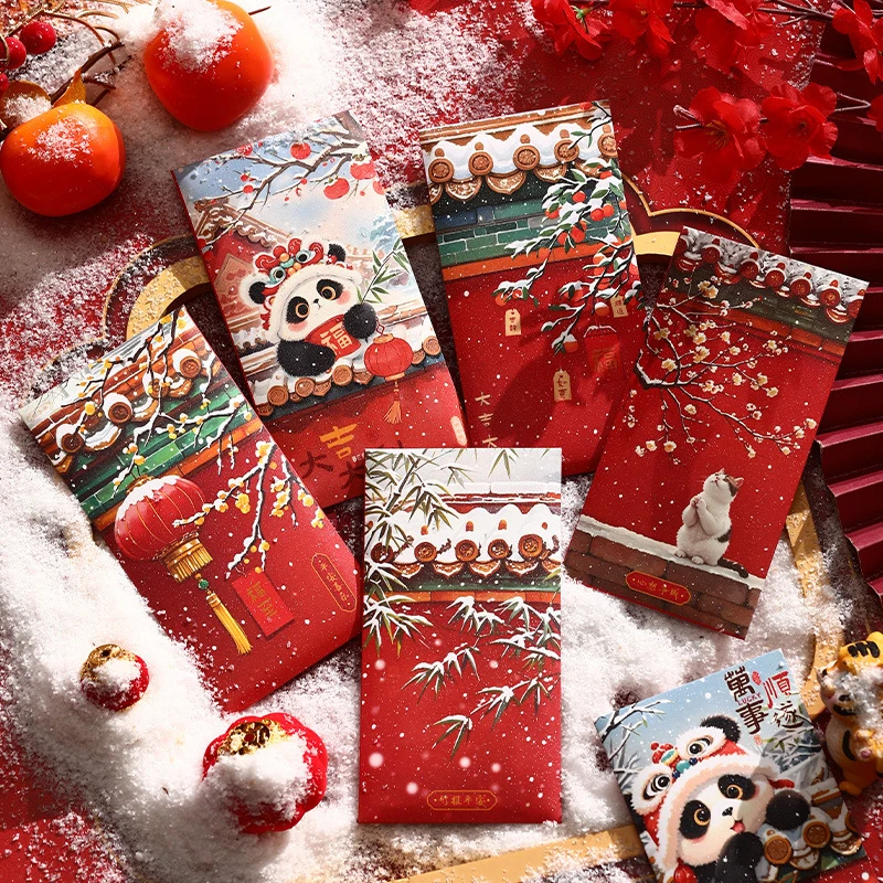 爆款年画福娃红包2026新品马年利是封新年春节熊猫工厂直发