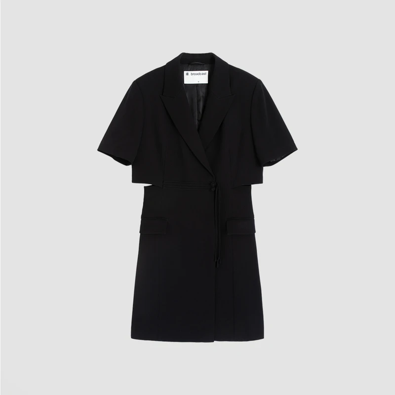 【直播专属】播夏季设计师气质高腰时尚连衣裙BDQ2LD1252