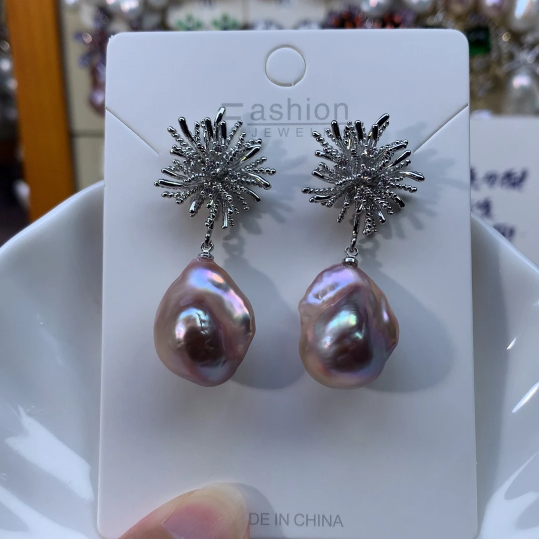 合金淡水珍珠耳环特价2799