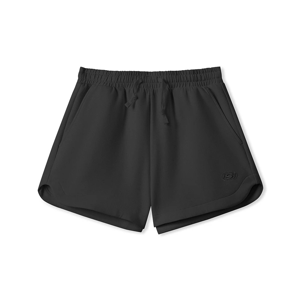 斯凯奇官方女装夏季宽松工装直筒裤五分裤跑步休闲短裤L225W107