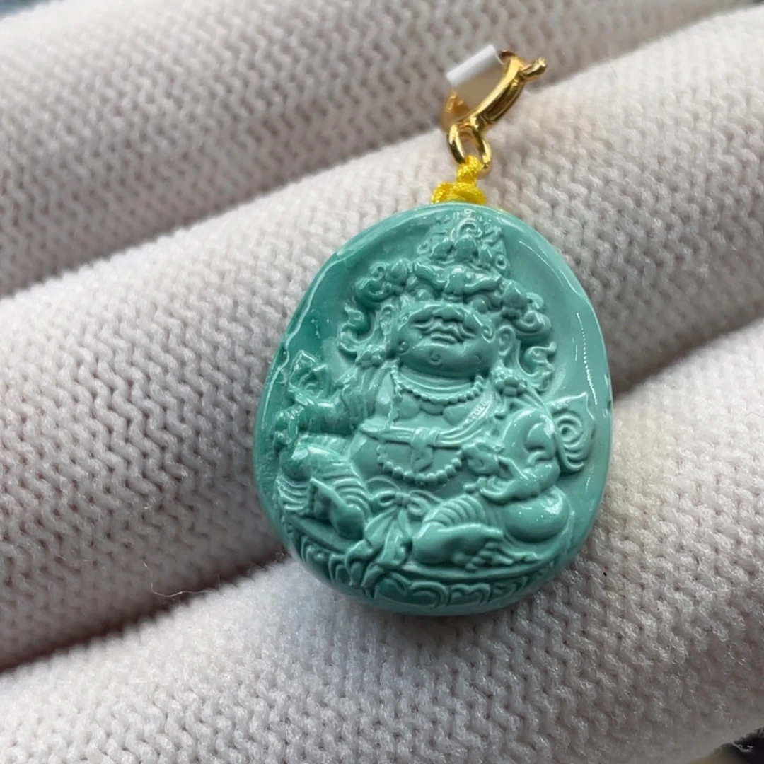 绿松石未镶嵌挂件