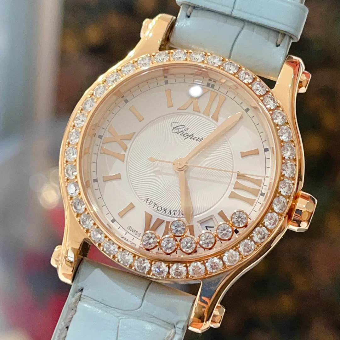 99新 Chopard/萧邦 快乐钻7钻36盘玫瑰金原钻置换补差价
