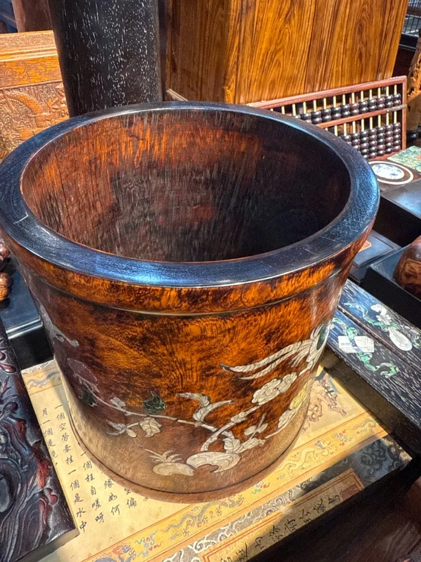 大笔筒 满嵌木艺链接