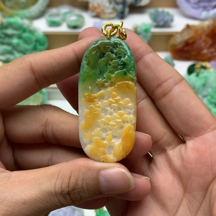 颈饰未镶嵌翡翠翡翠