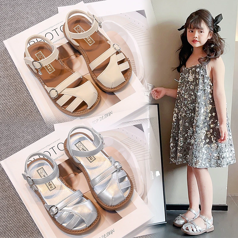 女童鞋子儿童公主包头凉鞋2025夏季新款中大童女孩国风沙滩鞋潮鞋
