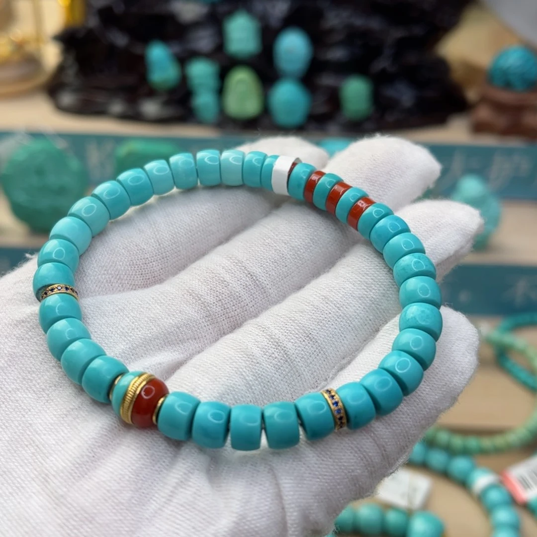 绿松石尺寸6.7未镶嵌