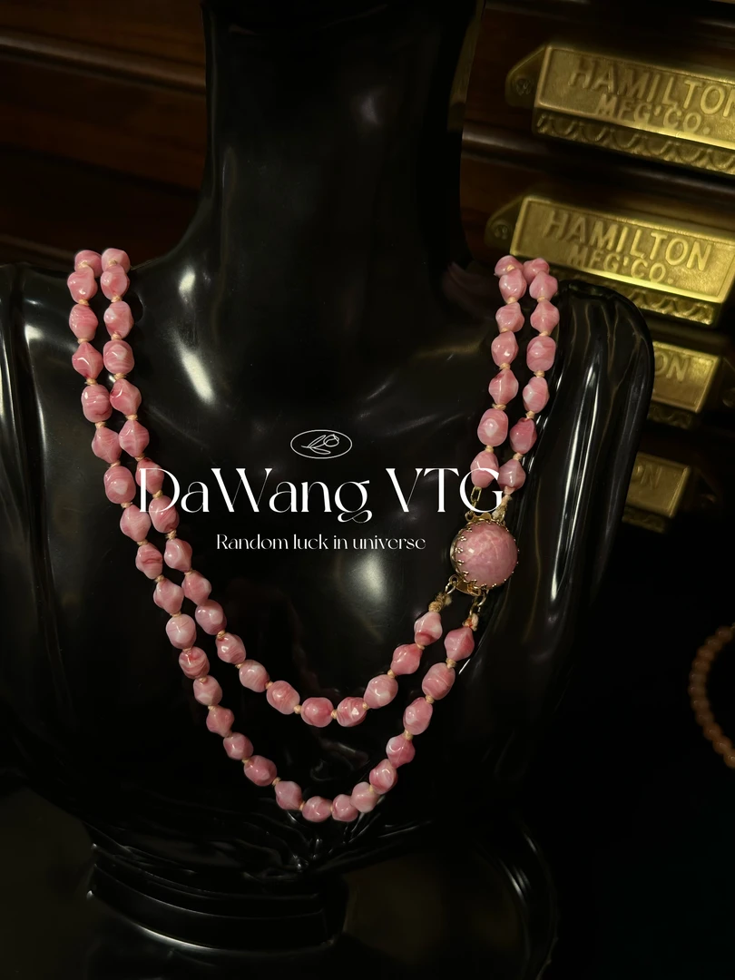 铜合金琉璃项链 W琉璃串珠长项链