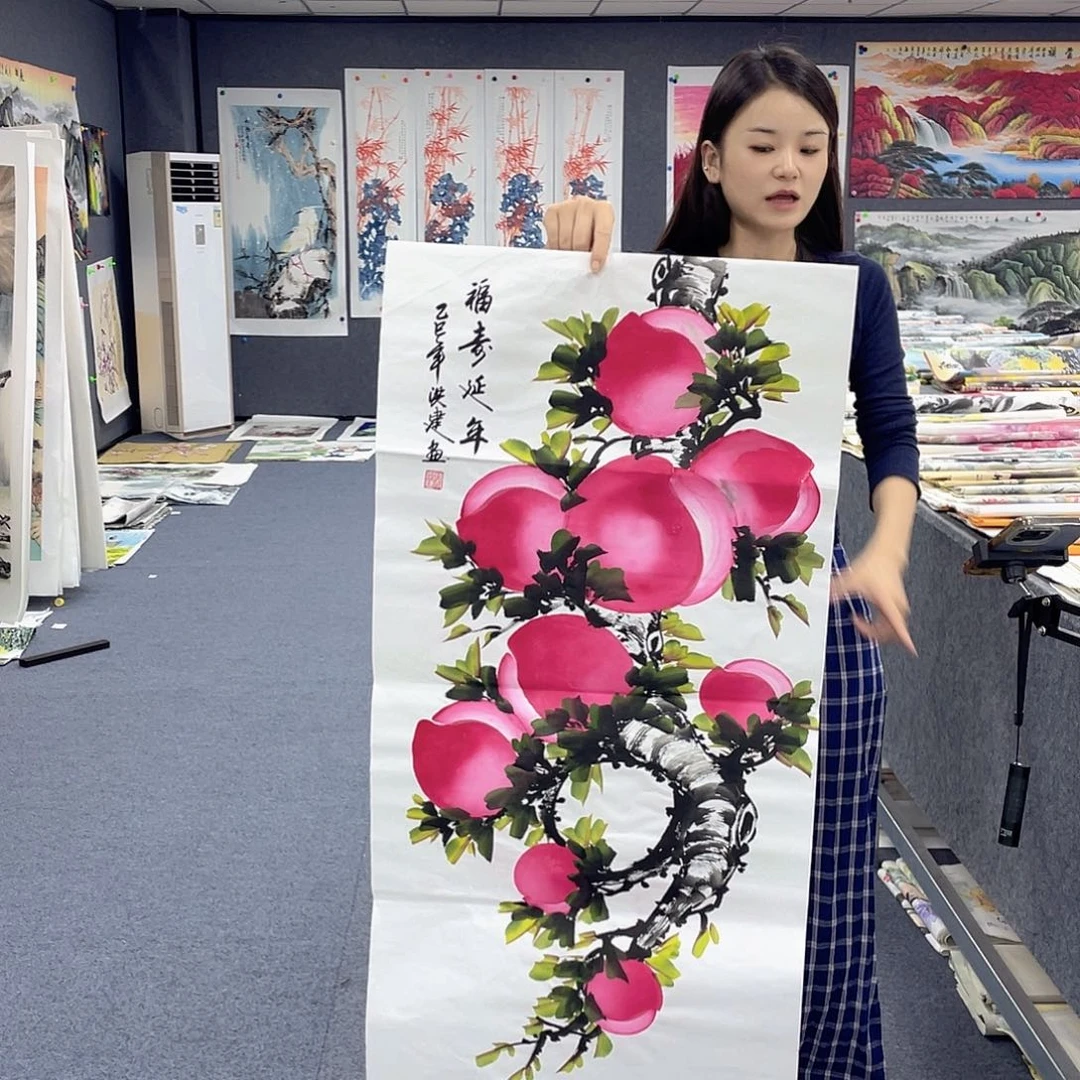 国画作品小姐姐放漏…