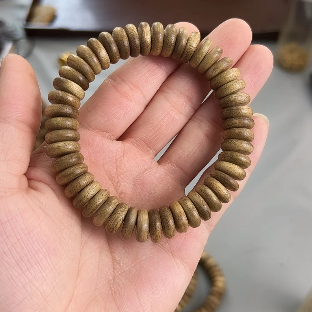 沉香沉香碎屑海南国香1.2mm算盘珠单圈福利款多样性发一