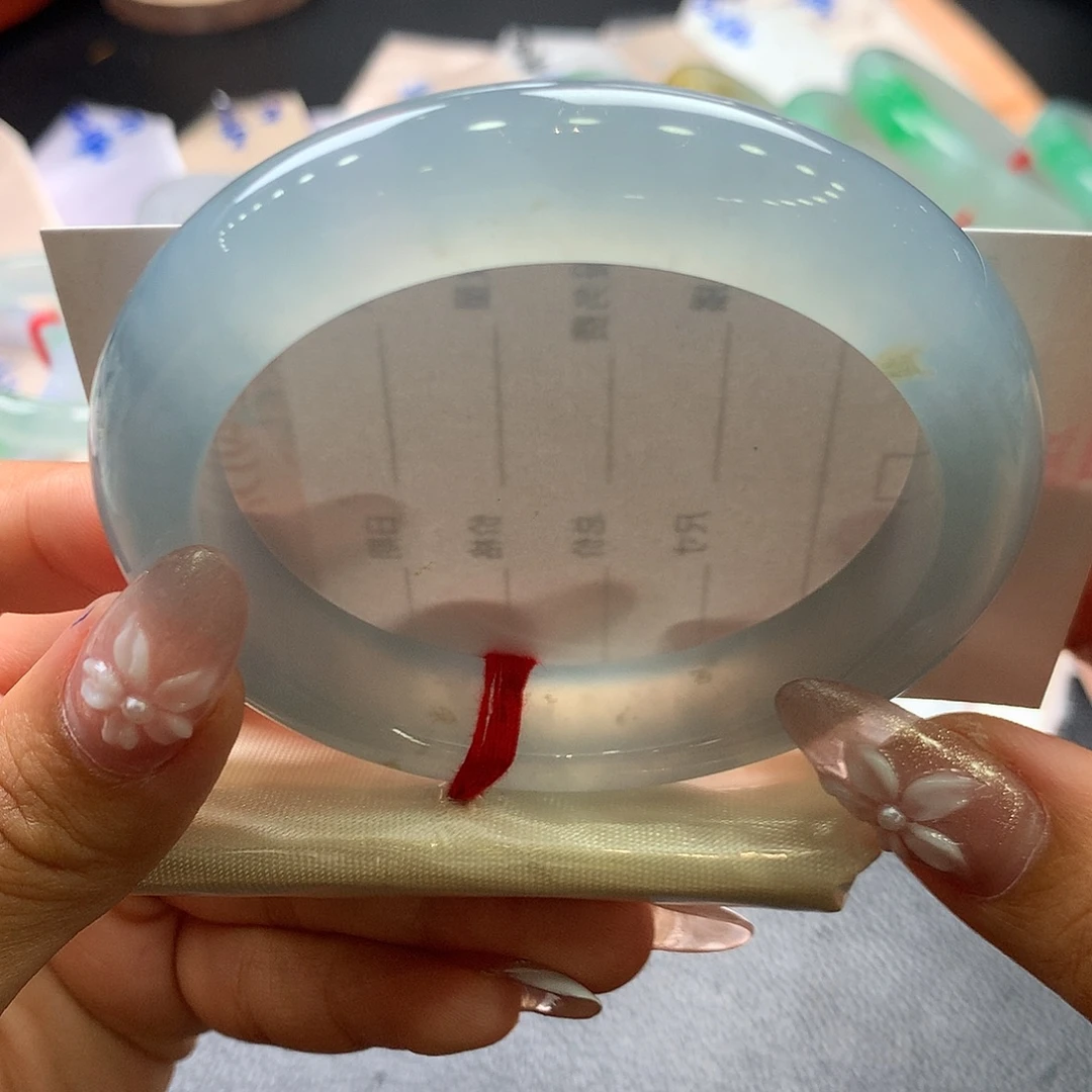 翡翠未镶嵌手镯分单6号 大圈口强推