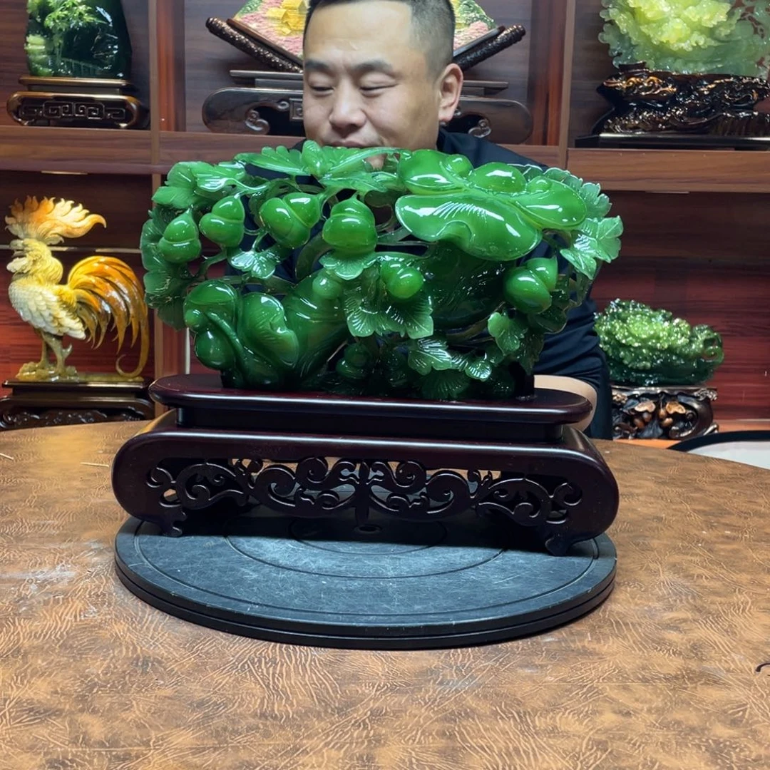 海***川玉岫玉手工雕刻摆件