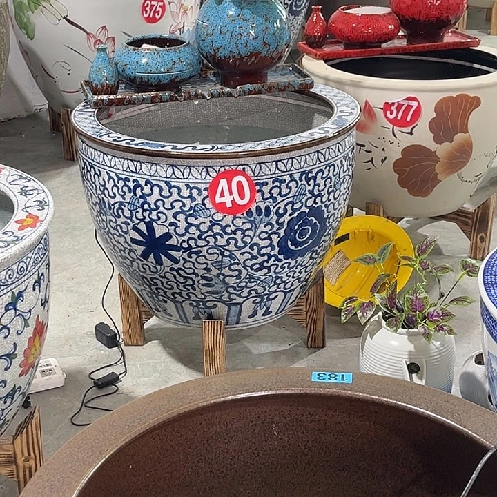 元***元景德镇陶瓷鱼缸艺术