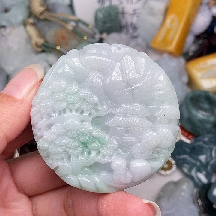 颈饰未镶嵌翡翠翡翠