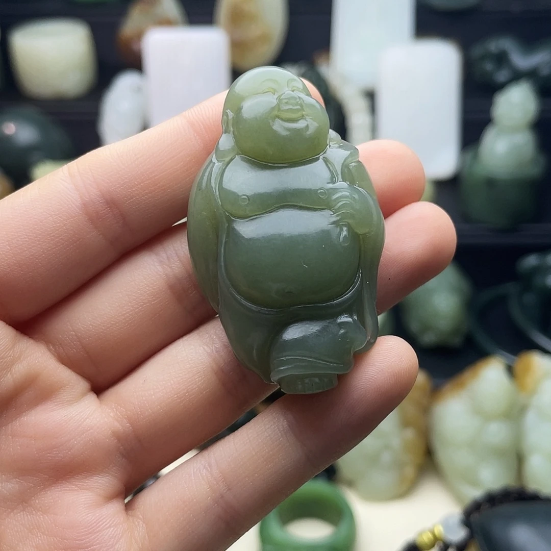 和田玉未镶嵌吊坠(不含链)