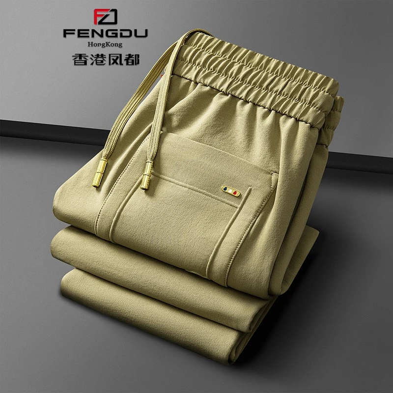 香港凤都秋冬时尚百搭裤运动休闲裤男裤秋冬款上新2025爆款