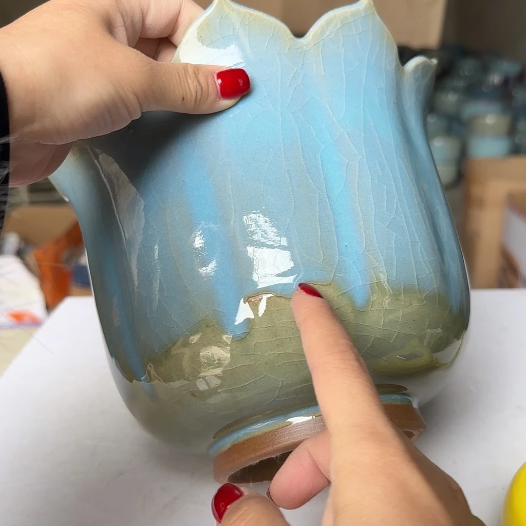 摆件陶郑家钧窑摆件微