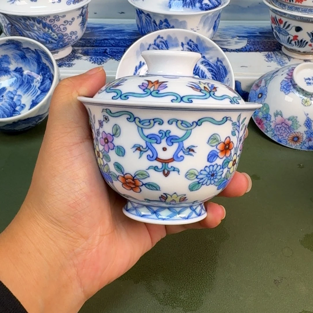 景德镇纯手绘茶具圆圆289