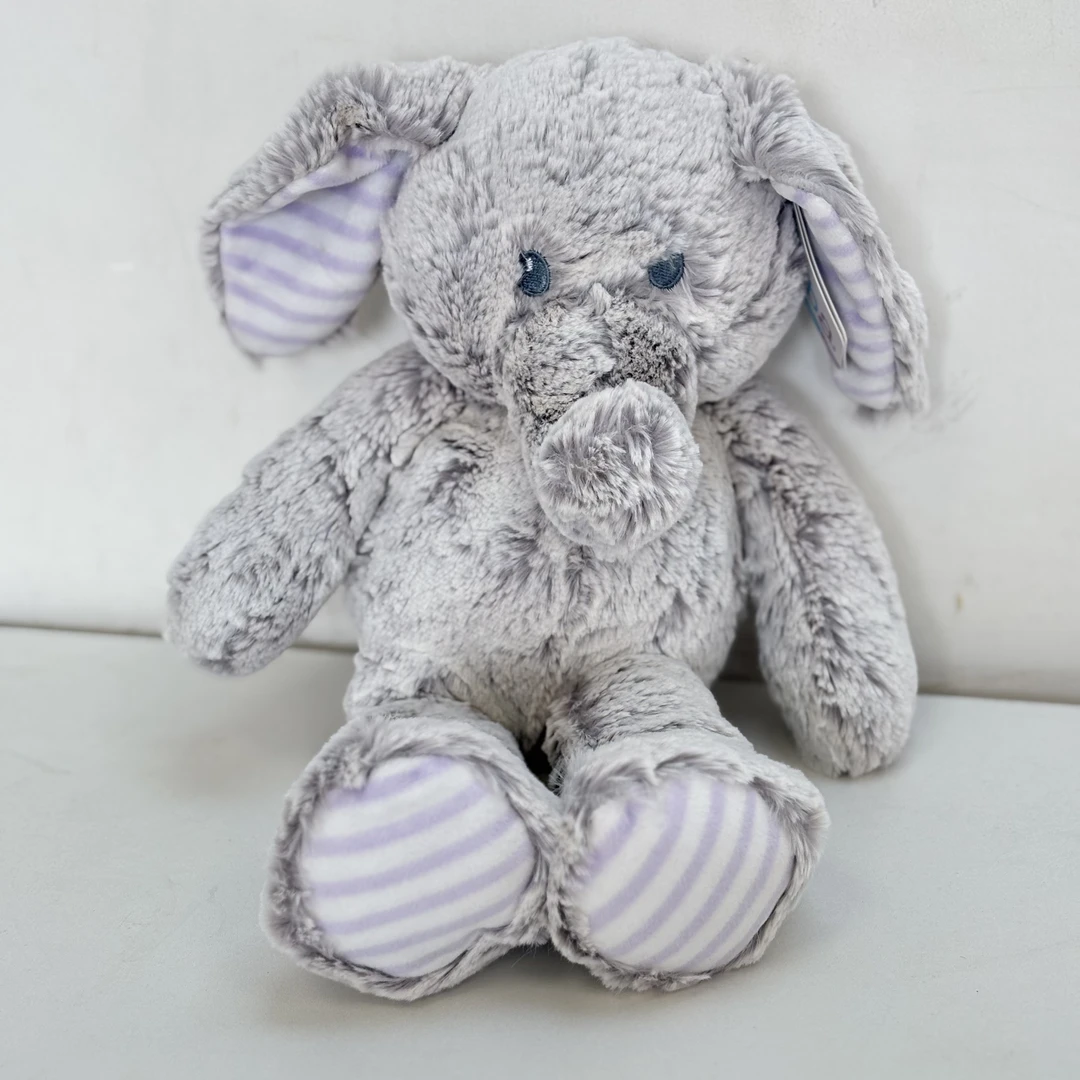 52405 紫色小象毛绒玩偶，高约32cm