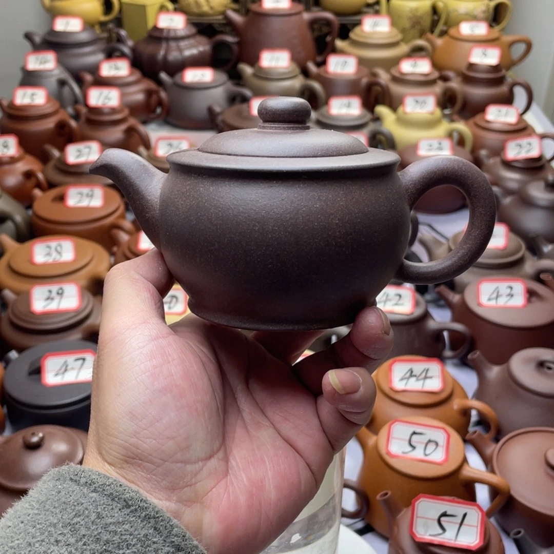 紫砂茶壶宜兴紫砂半手工