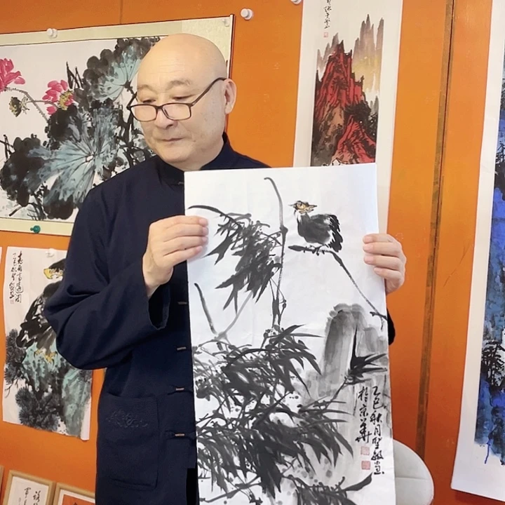 国画张圣敏先生纯手绘作品