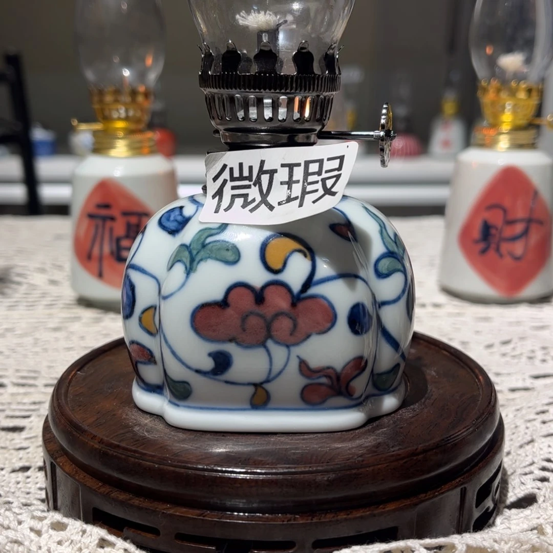 摆件景德镇陶瓷香薰灯