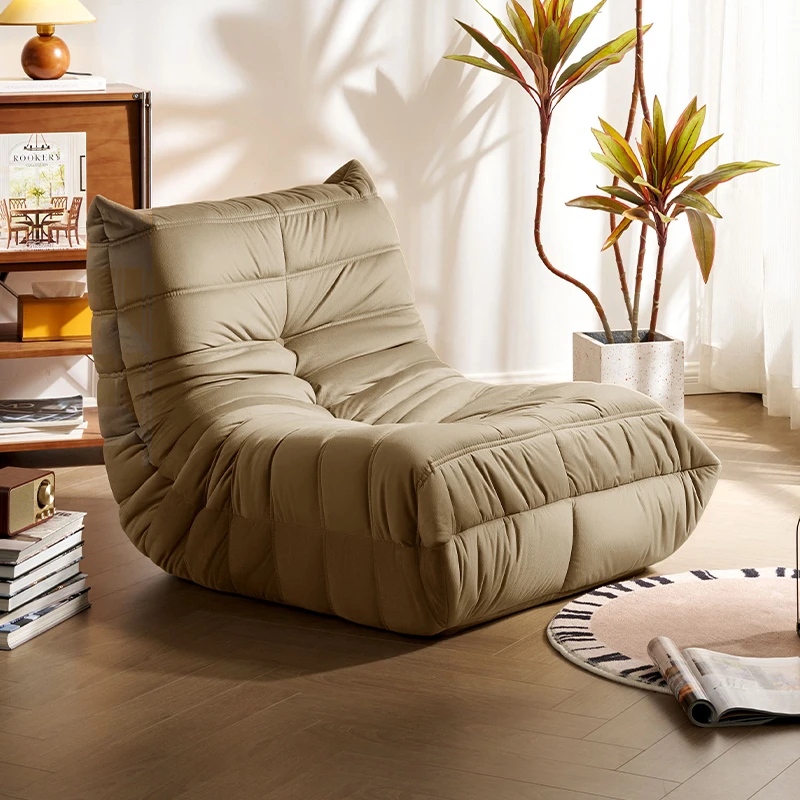 顾家家居KUKAHOME布艺手动沙发单椅阳台懒人虫虫椅A637 XJ