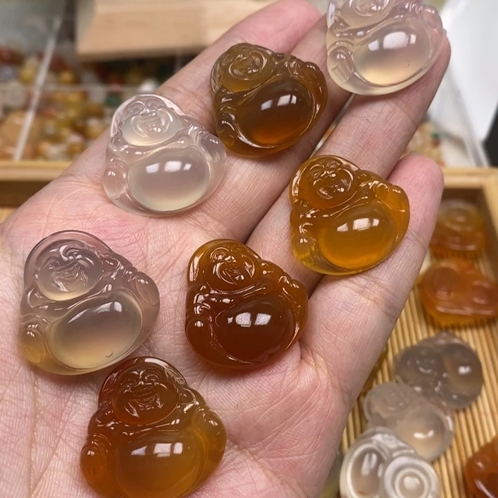 未镶嵌颈饰玛瑙/玉髓1个佛公